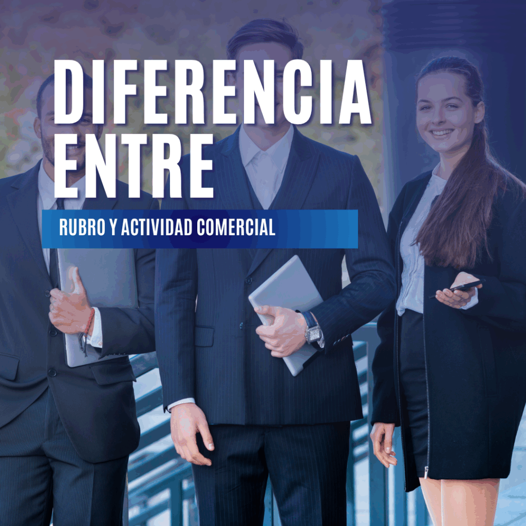 Diferencia entre rubro y actividad comercial