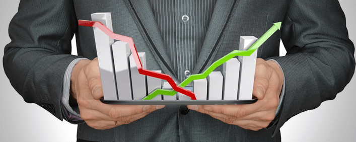 Dashboard con gráficos y números representando Indicadores de Gestión (KPIs) para la toma de decisiones estratégicas.
